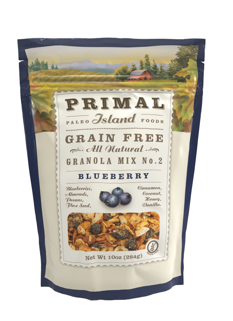 Blueberry Paleo Grain-Free Granola