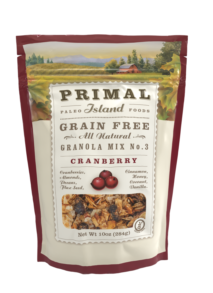 Cranberry Paleo Grain-Free Granola